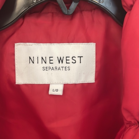Nine West Down/Feather Vest. Red Size Large - Picture 2 of 8